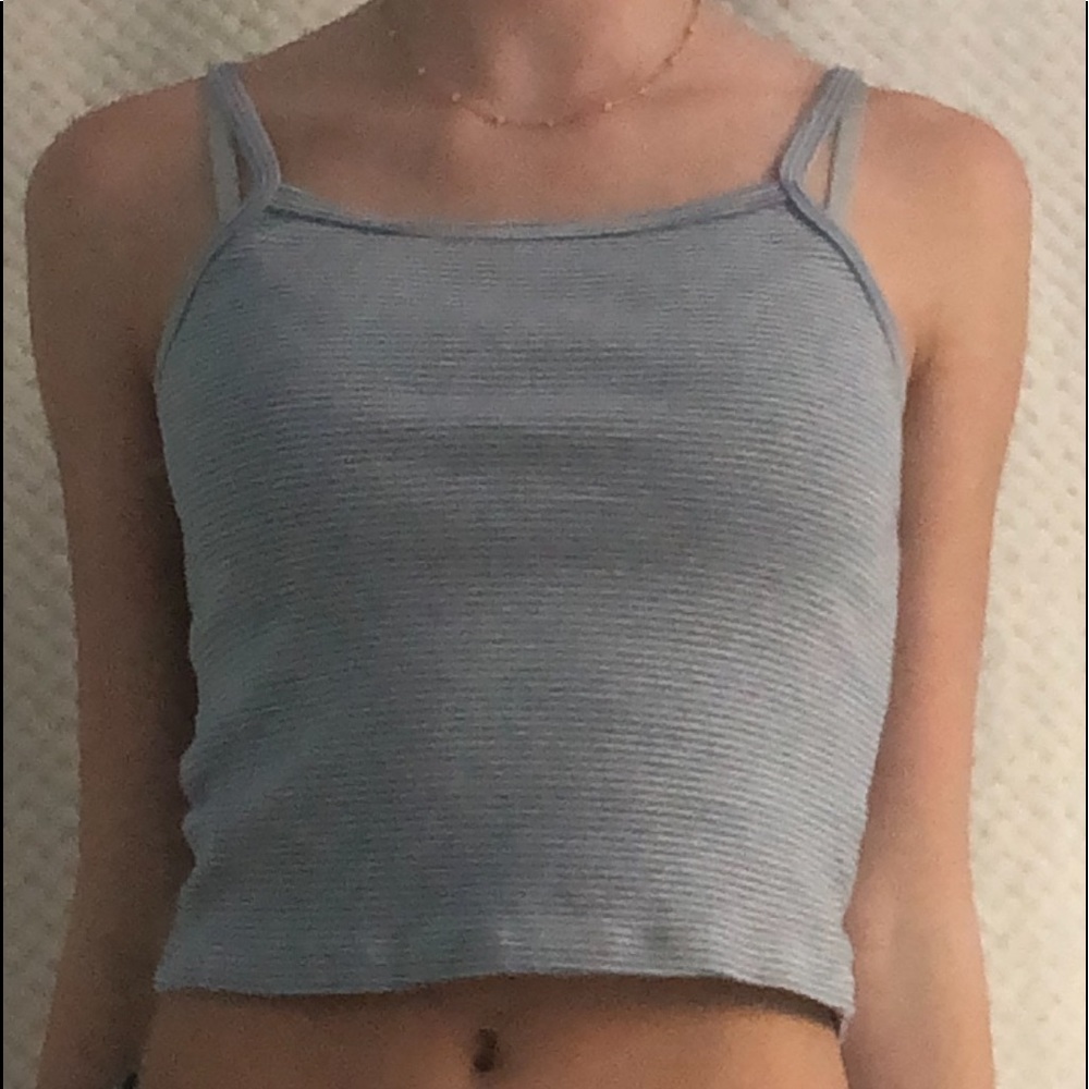 Blue and white striped brandy tank! NWOT